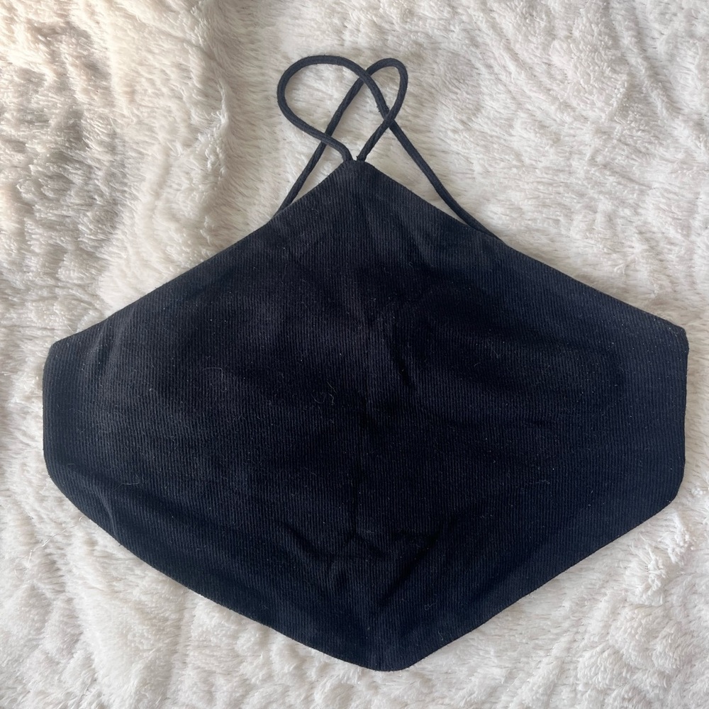 Black tie around top with open back